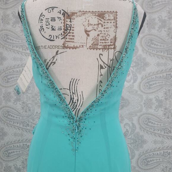 Princess Collection Aquamarine Beaded fairy grunge formal dress Size 6 Party - Picture 7 of 15